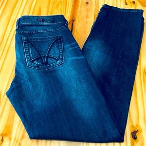 Kut from the Kloth Women's Jeans Sz 4 Boot Cut Mid Rise Medium Pre-Wash  Blue